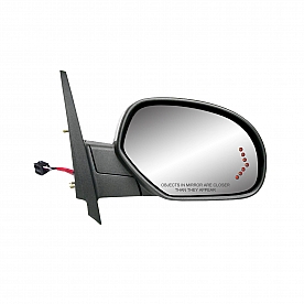 K-Source Exterior Mirror Electric OEM Black Single - 62159G