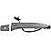 Help! By Dorman Exterior Door Handle - Plastic Silver - 81396
