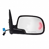 K-Source Exterior Mirror Electric OEM Black Single - 62163G