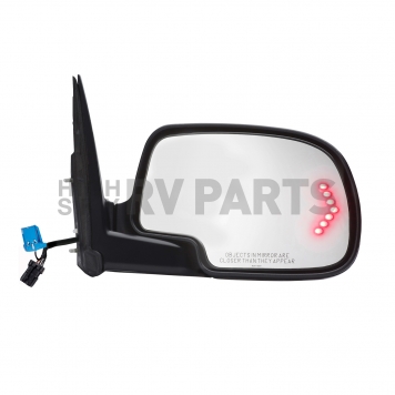 K-Source Exterior Mirror Electric OEM Black Single - 62163G