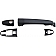 Help! By Dorman Exterior Door Handle - Plastic Black Single - 93134