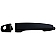 Help! By Dorman Exterior Door Handle - Plastic Black Single - 88464