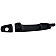 Help! By Dorman Exterior Door Handle - Plastic Black Single - 88464