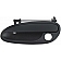 Help! By Dorman Exterior Door Handle - Plastic Black Single - 88492