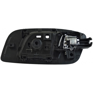 Help! By Dorman Interior Door Handle - Plastic Black Housing With Silver Lever Single - 93166-1