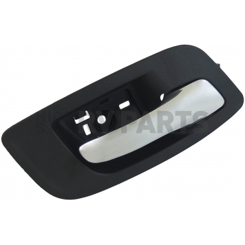 Help! By Dorman Interior Door Handle - Plastic Black Housing With Silver Lever Single - 93166-2