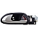 Help! By Dorman Interior Door Handle - Plastic Black Housing With Silver Lever Single - 81415