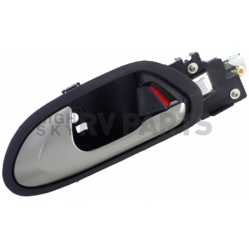 Help! By Dorman Interior Door Handle - Plastic Black Housing With Silver Lever Single - 81415-2