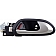 Help! By Dorman Interior Door Handle - Plastic Black Housing With Silver Lever Single - 81416