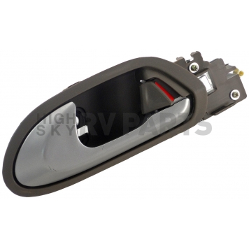 Help! By Dorman Interior Door Handle - Plastic Brown Housing With Silver Lever Single - 81417-2