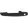 Help! By Dorman Exterior Door Handle - Plastic Black Single - 88505