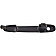 Help! By Dorman Exterior Door Handle - Plastic Black Single - 88505