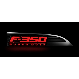 Recon Accessories Emblem - F-350 Super Duty Fenders - 264286RDBK