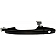 Help! By Dorman Exterior Door Handle - Plastic Black Single - 81423