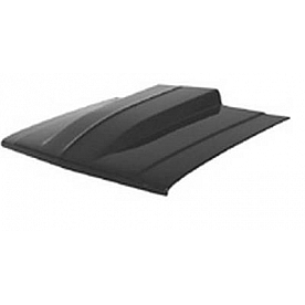 Harwood Fiberglass Hood - Cowl Induction Bare Fiberglass Black - B46204