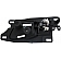 Help! By Dorman Interior Door Handle - Plastic Black Housing With Silver Lever Single - 81761