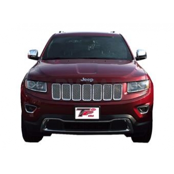 TFP (International Trim) Grille Insert - Mesh Rectangular ABS Plastic Chrome Plated - 68336GI