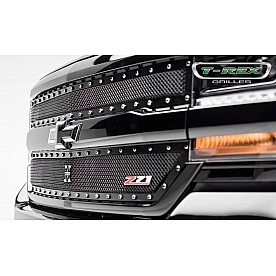 T-Rex Truck Products Grille Insert - Mesh Rectangular Black Powder Coated Steel - 6711241