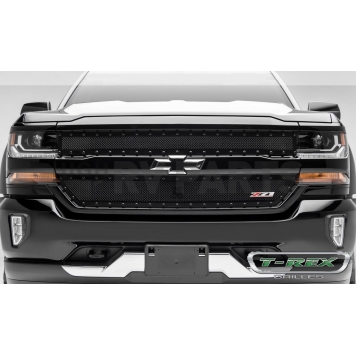 T-Rex Truck Products Grille Insert - Mesh Rectangular Black Powder Coated Steel - 6711241-1