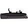 Help! By Dorman Exterior Door Handle - Plastic Black Single - 93625