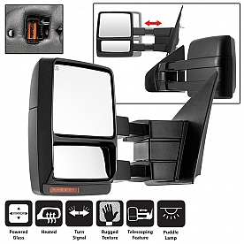 Xtune Exterior Towing Mirror Electric Rectangular Single - 9935381