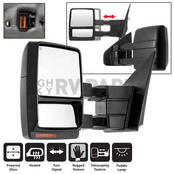 Xtune Exterior Towing Mirror Electric Rectangular Single - 9935381