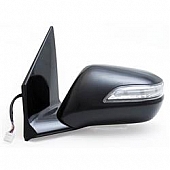 K-Source Exterior Mirror Electric OEM Black Single - 63038H