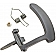 Help! By Dorman Interior Door Handle - Lever Plastic Gray Single - 725MX