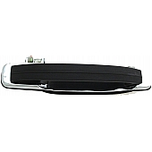 Help! By Dorman Exterior Door Handle - Leather Lever Silver Housing And Black Lever Single - 90798