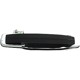 Help! By Dorman Exterior Door Handle - Leather Lever Silver Housing And Black Lever Single - 90798