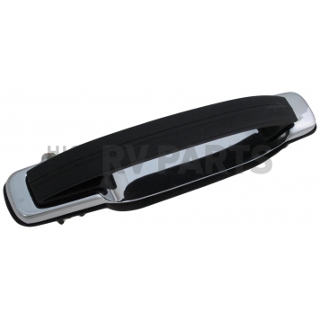 Help! By Dorman Exterior Door Handle - Leather Lever Silver Housing And Black Lever Single - 90798-2