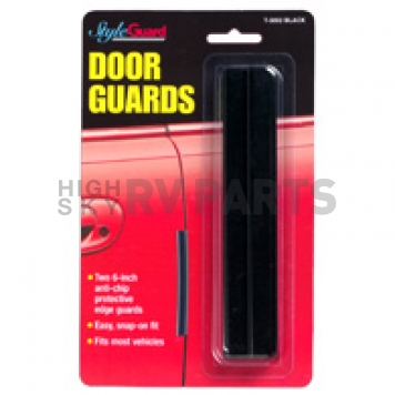Cowles Products Door Edge Guard Set - PVC Plastic Black 6 Inch - T3002