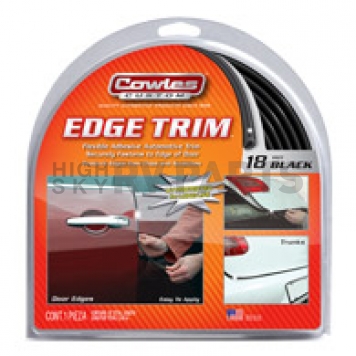 Cowles Products Door Edge Guard Set - PVC Plastic Black 216 Inch - T5602