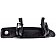 Help! By Dorman Exterior Door Handle - Plastic Black Single - 82113