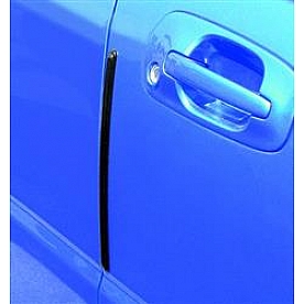 Pacer Performance Door Edge Guard Set - Matte Plastic Silver 10 Inch - 25541