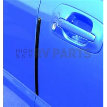 Pacer Performance Door Edge Guard Set - Matte Plastic Silver 10 Inch - 25541