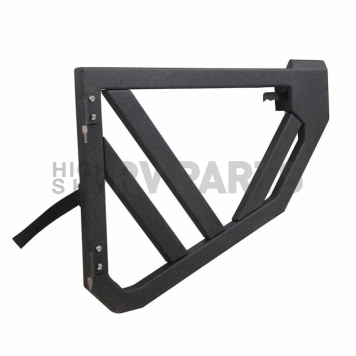 Paramount Automotive Door - Tubular Lower Half Door Painted Black Steel Set Of 2 - 8120902-1