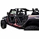 Paramount Automotive Door - Tubular Lower Half Door Painted Black Steel Set Of 2 - 8120902