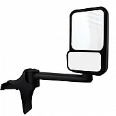 Velvac Exterior Mirror Manual Rectangular Black - 728756