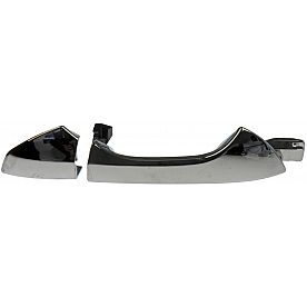 Help! By Dorman Exterior Door Handle - Plastic Silver/ Black Single - 81469