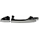 Help! By Dorman Exterior Door Handle - Plastic Silver/ Black Single - 81469