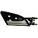 Help! By Dorman Interior Door Handle - Plastic Black Housing With Silver Lever Single - 81472