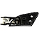 Help! By Dorman Interior Door Handle - Plastic Black Housing With Silver Lever Single - 81472