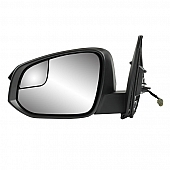 K-Source Exterior Mirror Electric OEM Black Single - 70198T