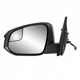 K-Source Exterior Mirror Electric OEM Black Single - 70198T