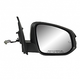 K-Source Exterior Mirror Electric OEM Black Single - 70201T