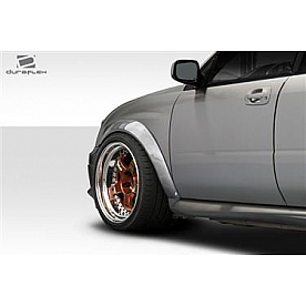 Extreme Dimensions Fender Flare - Black Fiberglass Reinforced Plastic Matte Set Of 4 - 112756
