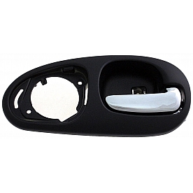 Help! By Dorman Interior Door Handle - Plastic Black Housing With Silver Lever Single - 84072