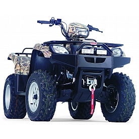 Warn Bumper 1-Piece Design Steel Black - 65903