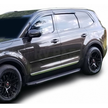 Black Horse Offroad Running Board Aluminum Stationary Black - PRK376BK-6